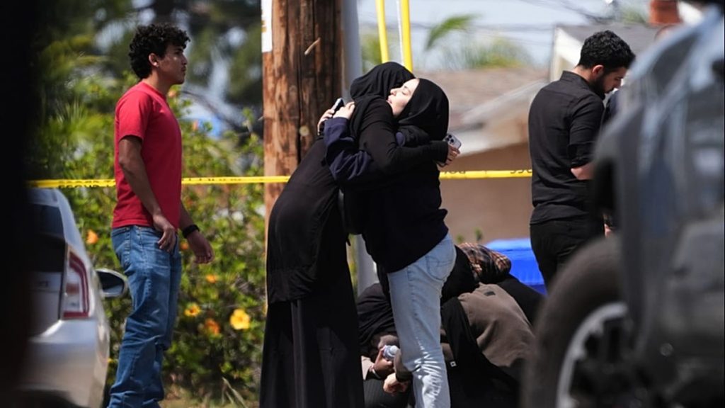 Three people killed as two teenagers open fire at a San Diego mosque